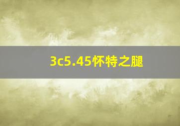 3c5.45怀特之腿