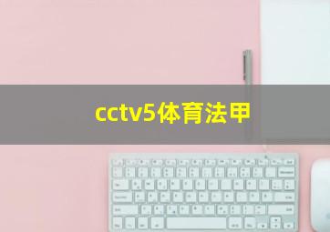 cctv5体育法甲