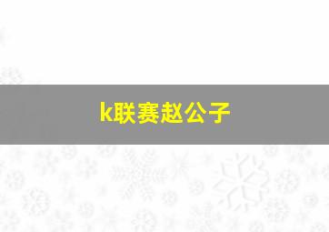 k联赛赵公子