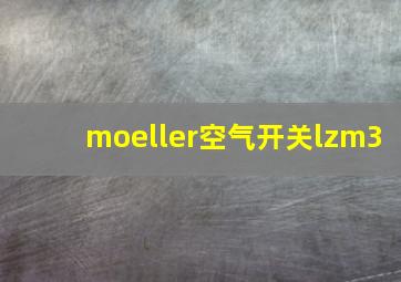 moeller空气开关lzm3