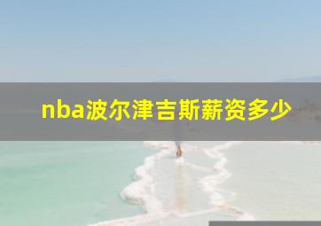 nba波尔津吉斯薪资多少