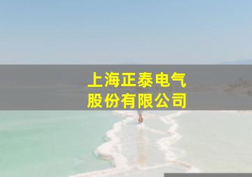 上海正泰电气股份有限公司