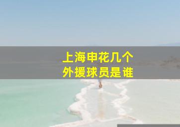 上海申花几个外援球员是谁