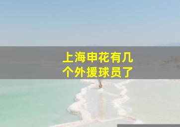 上海申花有几个外援球员了