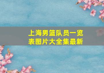 上海男篮队员一览表图片大全集最新