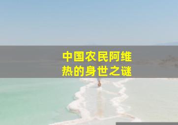 中国农民阿维热的身世之谜