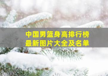 中国男篮身高排行榜最新图片大全及名单