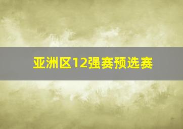 亚洲区12强赛预选赛