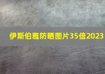 伊斯伯雅防晒图片35倍2023