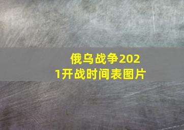 俄乌战争2021开战时间表图片