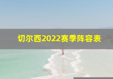 切尔西2022赛季阵容表