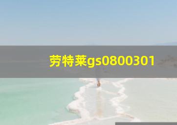 劳特莱gs0800301