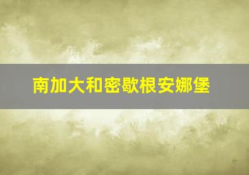 南加大和密歇根安娜堡