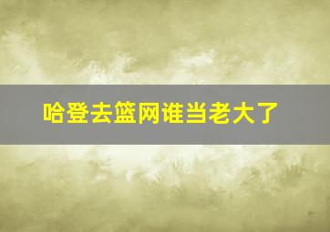 哈登去篮网谁当老大了