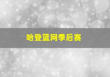 哈登篮网季后赛