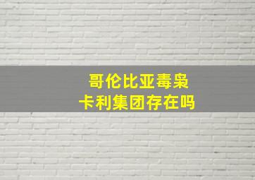 哥伦比亚毒枭卡利集团存在吗