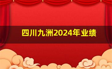 四川九洲2024年业绩