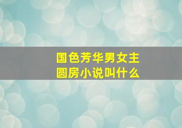 国色芳华男女主圆房小说叫什么