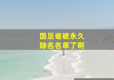 国足谁被永久除名名单了啊