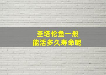 圣塔伦鱼一般能活多久寿命呢