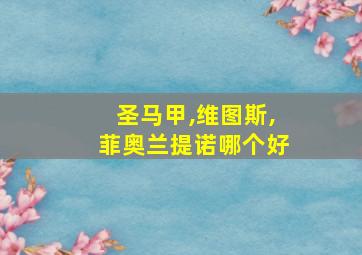 圣马甲,维图斯,菲奥兰提诺哪个好