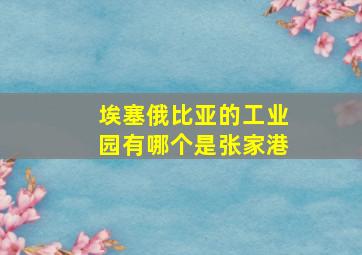 埃塞俄比亚的工业园有哪个是张家港