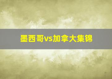 墨西哥vs加拿大集锦