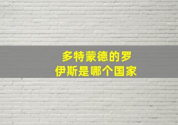 多特蒙德的罗伊斯是哪个国家