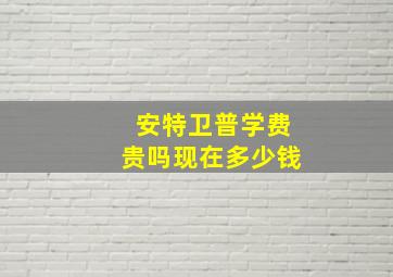 安特卫普学费贵吗现在多少钱