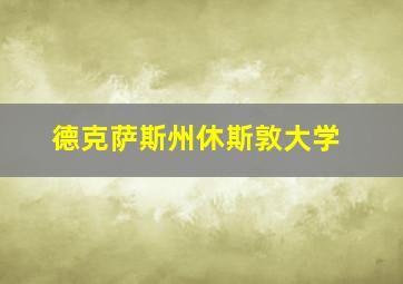 德克萨斯州休斯敦大学