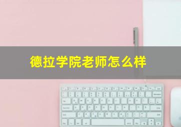 德拉学院老师怎么样