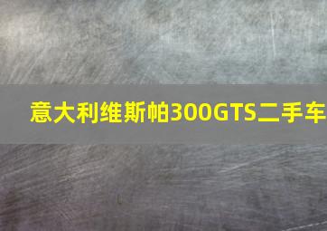 意大利维斯帕300GTS二手车