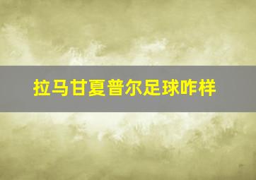 拉马甘夏普尔足球咋样