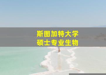 斯图加特大学硕士专业生物