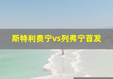 斯特利费宁vs列弗宁首发