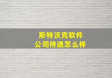 斯特沃克软件公司待遇怎么样