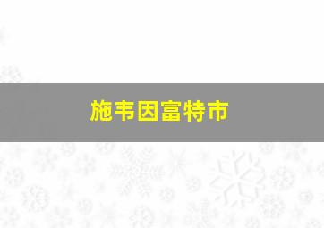 施韦因富特市