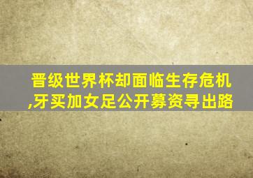 晋级世界杯却面临生存危机,牙买加女足公开募资寻出路