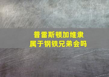 普雷斯顿加维隶属于钢铁兄弟会吗