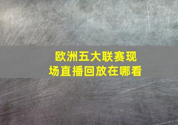 欧洲五大联赛现场直播回放在哪看