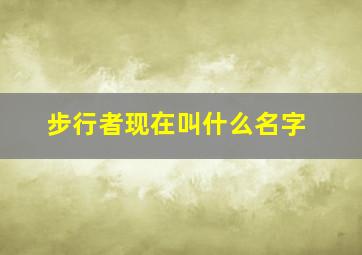 步行者现在叫什么名字