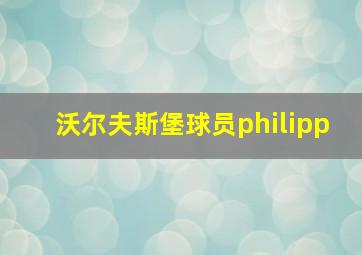 沃尔夫斯堡球员philipp