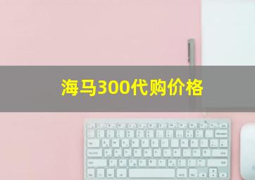 海马300代购价格