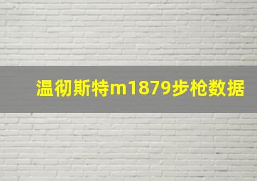 温彻斯特m1879步枪数据