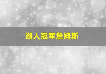 湖人冠军詹姆斯