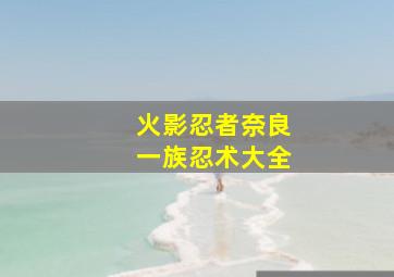 火影忍者奈良一族忍术大全