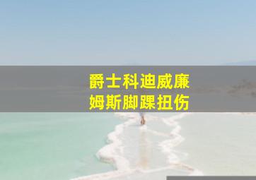 爵士科迪威廉姆斯脚踝扭伤