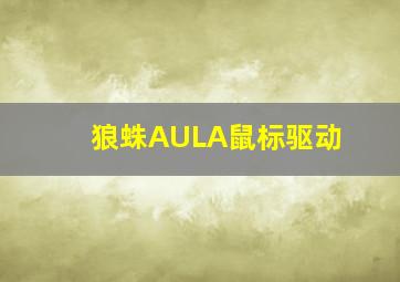 狼蛛AULA鼠标驱动