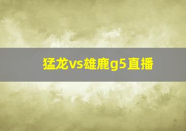 猛龙vs雄鹿g5直播