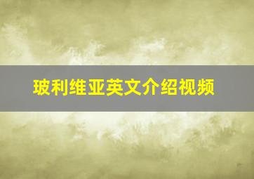 玻利维亚英文介绍视频